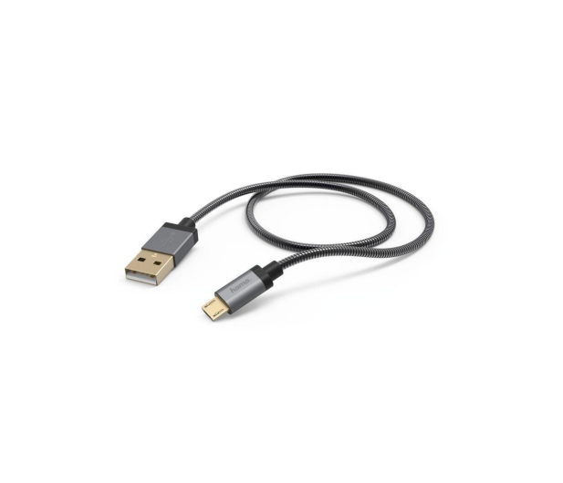 Hama KABEL USB-microUSB 0.75M HAMA ELITE czarny # - 1438386 - zdjęcie 3